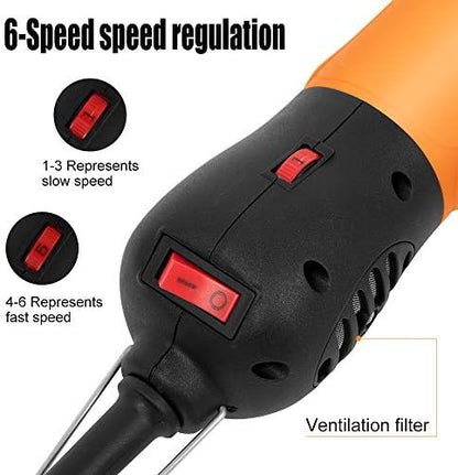 BEETRO 500W Electric Professional Horse Shears, 6 Speeds Animal Grooming Clippers for Horse Equine Goat Pony Cattle, with an Extra Set of Shearing Blades
