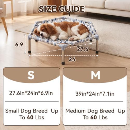 Elevated Dog Bed, Raised Cooling Dog Bed, Outdoor Dogs Cot Small, Pet Cot