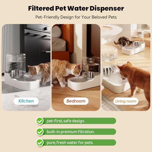 JUNSPOW Automatic Cat Water Dispenser Dogs (Bowl not Included)