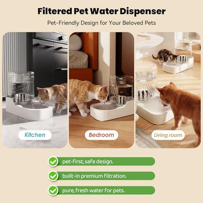 JUNSPOW Automatic Cat Water Dispenser Dogs (Bowl not Included)