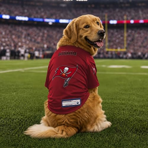 Littlearth NFL Tampa Bay Buccaneers Stretch Pet Jersey, Team Color, X-Small
