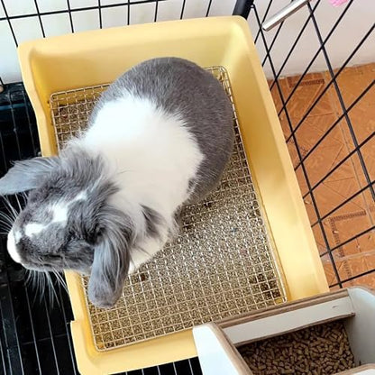 Litter Box Rabbit, Bunny Potty Pan, 1cm Steel Grate with Tray