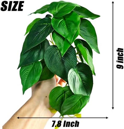 Woyrise Fake Reptile Plants for Terrarium,Tank Decor, Artificial Plant