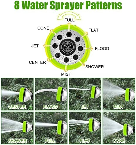 Upgraded Dog Wash Hose Attachment, 8-in-1 Sprayer Mode Garden Hose Nozzle