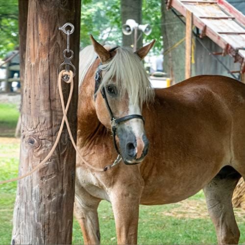 Martx Blocker Tie Ring for Horses, Stainless Steel Tack Accessories