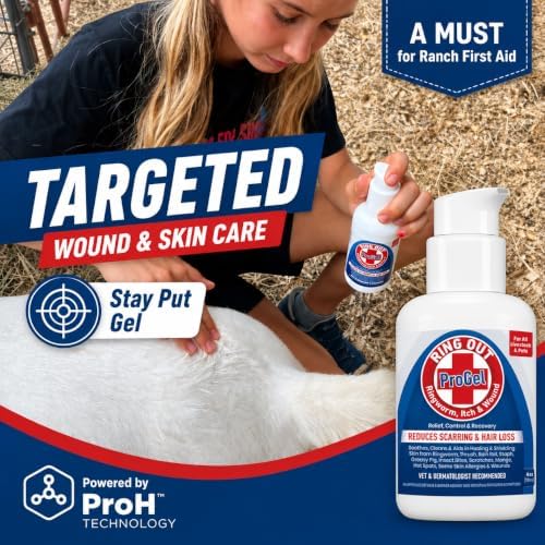 Ring Out ProGel Premium Skin Care for Sheep, Goats, Cats, Dogs & Horses