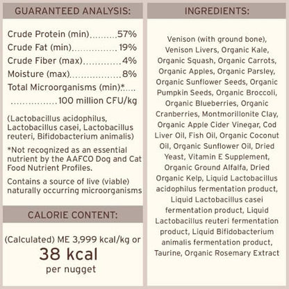 Primal Freeze Dried Raw Dog Food Nuggets, Venison, 5.5 oz