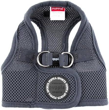 PUPPIA International Soft Vest Harness, Small, Grey