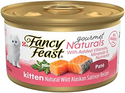 Purina Fancy Feast Grain Free Pate Wet Kitten Food (12 Pack) 3 oz Cans