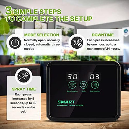 MYGIIKAKA Reptile Fogger Automatic Reptile Mister Fogger for Terrarium, Timed Terrariums Humidifiers for Chameleon/Lizard/Snake/Turtle/Frog