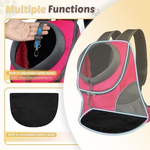 WOYYHO Pet Dog Carrier Backpack, Ventilated Small Dog Front Backpack