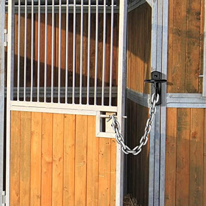 Tudomro Equestrian 1 Bucket Hook Hangers, Metal Hooks for Horse Water and Feed Buckets with 2 Screws for Stable, Barn, Farmhouse Supplies (Black)