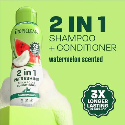 TropiClean Dog Perfume Spray, 3X Longer-Lasting Watermelon Scent, 10oz