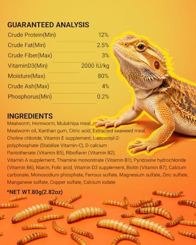 Crested Gecko Food Hornworm Puree-HorniPuree Complete Reptile Diet Made with Fresh Insects 2.82 oz