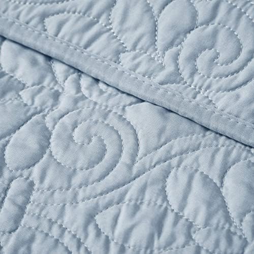 Madison Park Damask Quilting Design Throw Blanket, 60"x70"