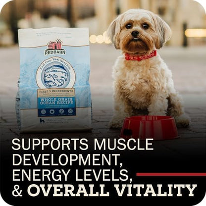 Redbarn Kibble Whole Grain Ocean Recipe, Premium Dog Food, 22 lbs