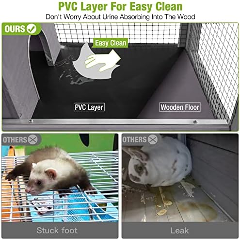 GUTINNEEN Ferret Cage Rat Cage 5 Levels Small Animal Cage for Chinchilla, Hedgehogs, Squirrel, Chameleon, Lizard, Gerbils Anti-Chewing
