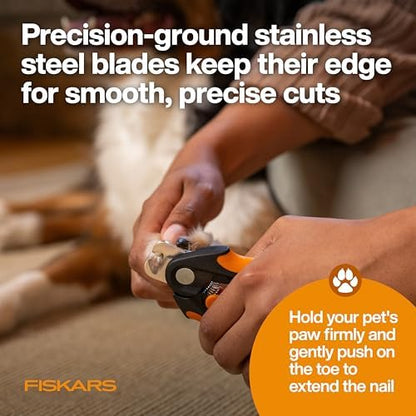 Fiskars Pet Large Nail Clippers, Cat and Dog Trimmers for Grooming, 5.75"