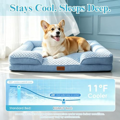Cooling Orthopedic Dog Bed, Waterproof Washable Dog Bed