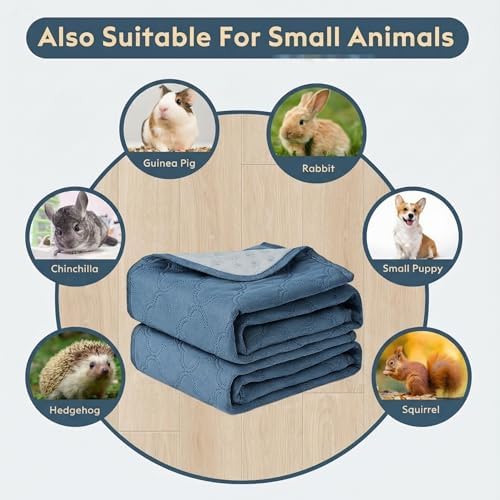 FunFurry Washable Pee Pads for Dogs - 4 Pack Reusable Pee Pads，Waterproof Puppy Pads，Pet Training Pads，Super Absorbent with Dog Paw Shape Non-Slip Backing (Blue, 18" X 24" - 4 Pack)