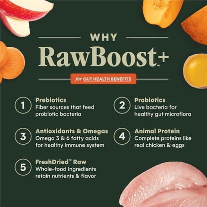 Instinct RawBoost Gut Health, Dry Dog Food + Freeze Dried, Chicken, 18 lb.