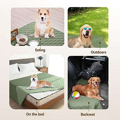 gogobunny Waterproof Loveseat Cover, Reversible Dog Cat Blanket for Couch