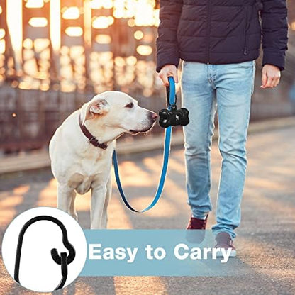 Teling 3000 Count Dog Poop Bags with 3 Dispensers, Black