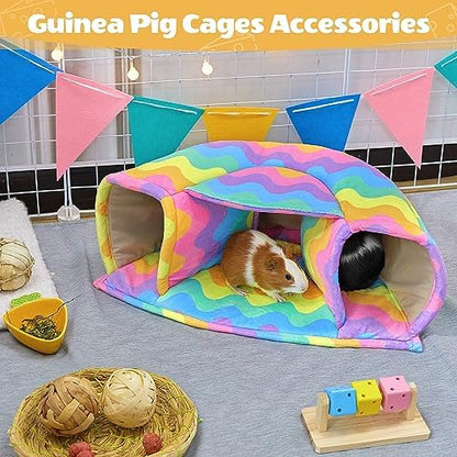 Unicorn Catcher Washable Guinea Pig Hideout Large Cozy Bed for Small Pets