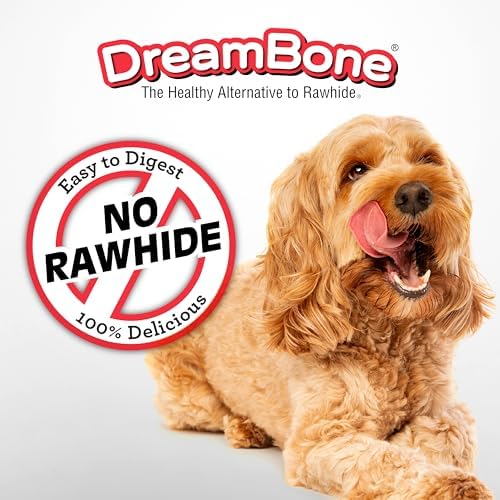 DreamBone Peanut Butter Twisties Rawhide-Free Dog Treats, 25 Count