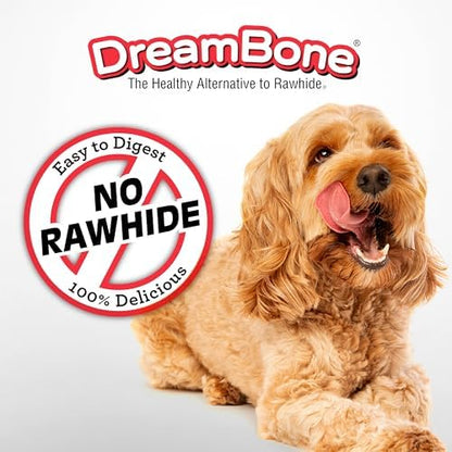 DreamBone Peanut Butter Twisties Rawhide-Free Dog Treats, 25 Count