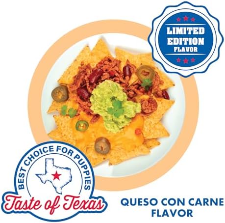 N-Bone Puppy Teething Rings Taste of Texas Queso Con Carne Flavor 3 Count (Pack of 2)