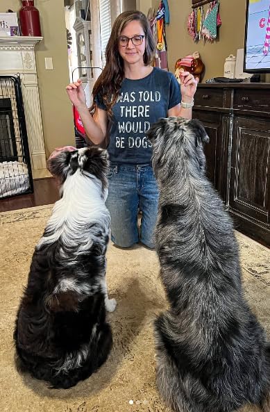 Womens I was Told There Would Be Dogs T Shirt Funny Pet Puppy Lover Tee