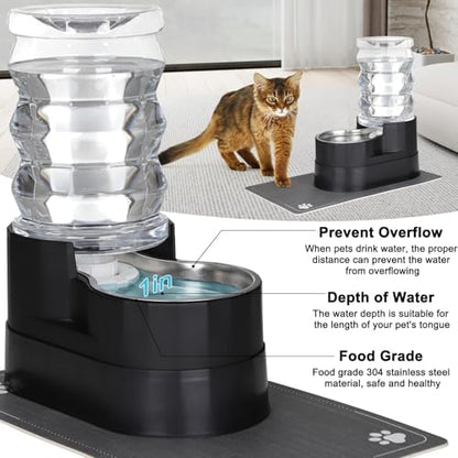 RIZZARI 7L Elevated Dog Water Dispenser :Comfortable Feeding Height