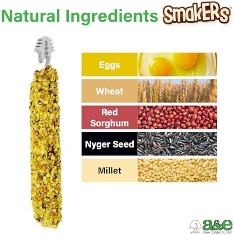 Vitapol Smakers Egg Treat Sticks for Parakeets & Budgies, Twin Pack