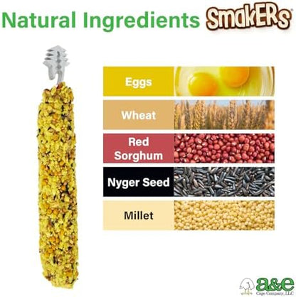 Vitapol Smakers Egg Treat Sticks for Parakeets & Budgies, Twin Pack