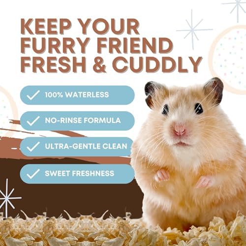 Atlantic Rush Waterless Shampoo for Small Pets- 8oz Spray (Sugar Cookie)
