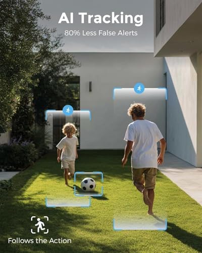 Devo Security Camera Wireless Outdoor 2.3K Color Night Vision, AI Detection