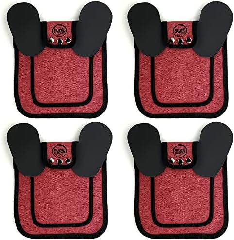 DOWN UNDER OUTDOORS 4 Pack Medium-Large Chicken Saddle Hen Apron Burgundy