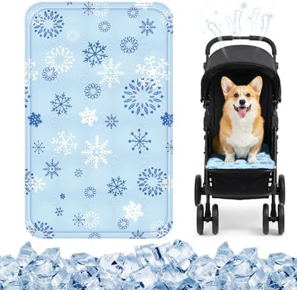 Nuanchu Pet Cooling Mat, Snowflake, 11.81 x 19.69 Inches, 1 Pcs