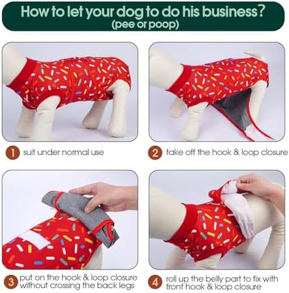 Kuoser Recovery Suit for Dogs After Surgery, Female Dog Onesie for Surgery