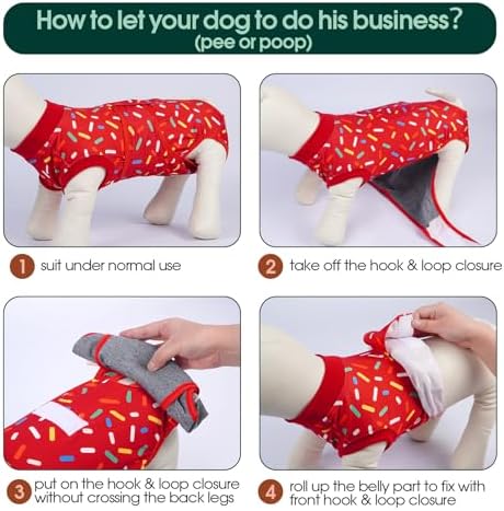 Kuoser Recovery Suit for Dogs After Surgery, Female Dog Onesie for Surgery