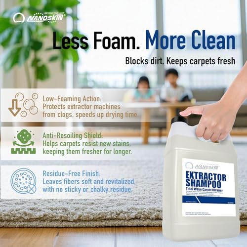 Nanoskin EXTRACTOR SHAMPOO for Low Foaming Carpet Cleaner, 55 Gallon