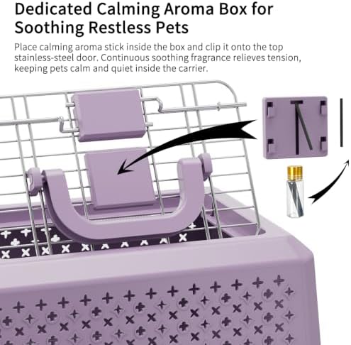 RIZZARI Crate Small Animal Carrier: Secure Lock Ventilated Shell Design