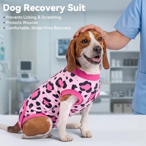 cyeollo Dog Surgery Recovery Suit, Spay Neuter Onesie for Female Male Dogs