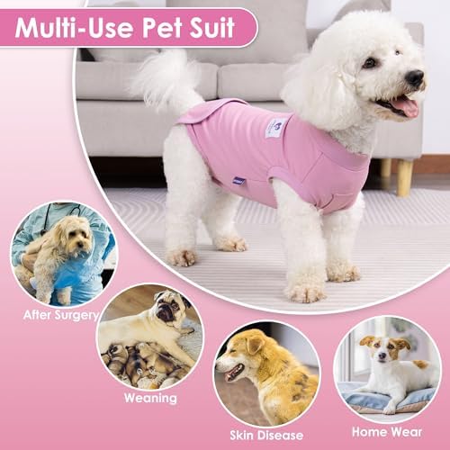 cyeollo 2pack Dog Surgery Recovery Suit Surgical Onesie for Female Dogs