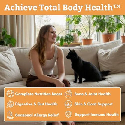 Organic Cat Vitamins, 8 oz, 75 Scoops, Essential Nutrients for Cats