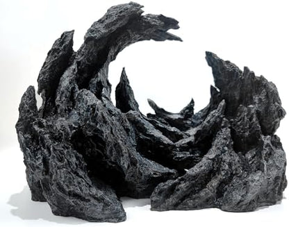 Allcolor Fish Tank Decor Rocks.Aquarium Decoration Model.Easy Superior Aquascape (Perched Canyon-15inch)