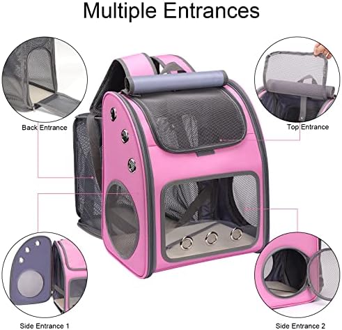 Expandable Cat Backpack Carrier, Portable Cat Backpack Up to 18 lbs
