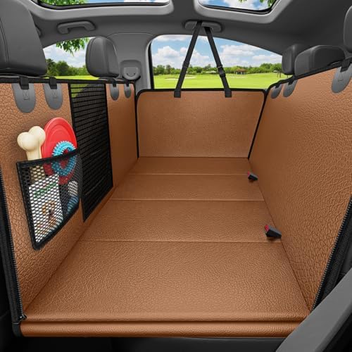 URPOWER Hard Bottom Dog Car Seat Cover for Back Seat, Waterproof Hammock