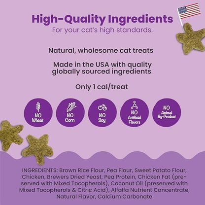 Catstages by Nina Ottosson Purrfect Bitez Natural Crunchy Cat Treats for Puzzles, Toys, Feeders, & Training, USA-Made, Real Chicken Flavor, 4oz (Pack of 2)